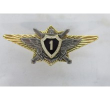 Нагрудный знак классность  ВС.РФ. офицерский - 1 (синий)