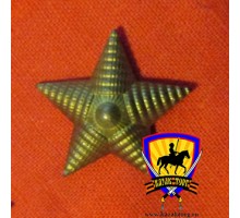 Звезда 20 мм оливковая с ребрением