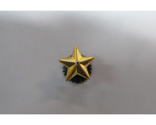 Звезда 20 мм золотая гладкая (пластиковая)